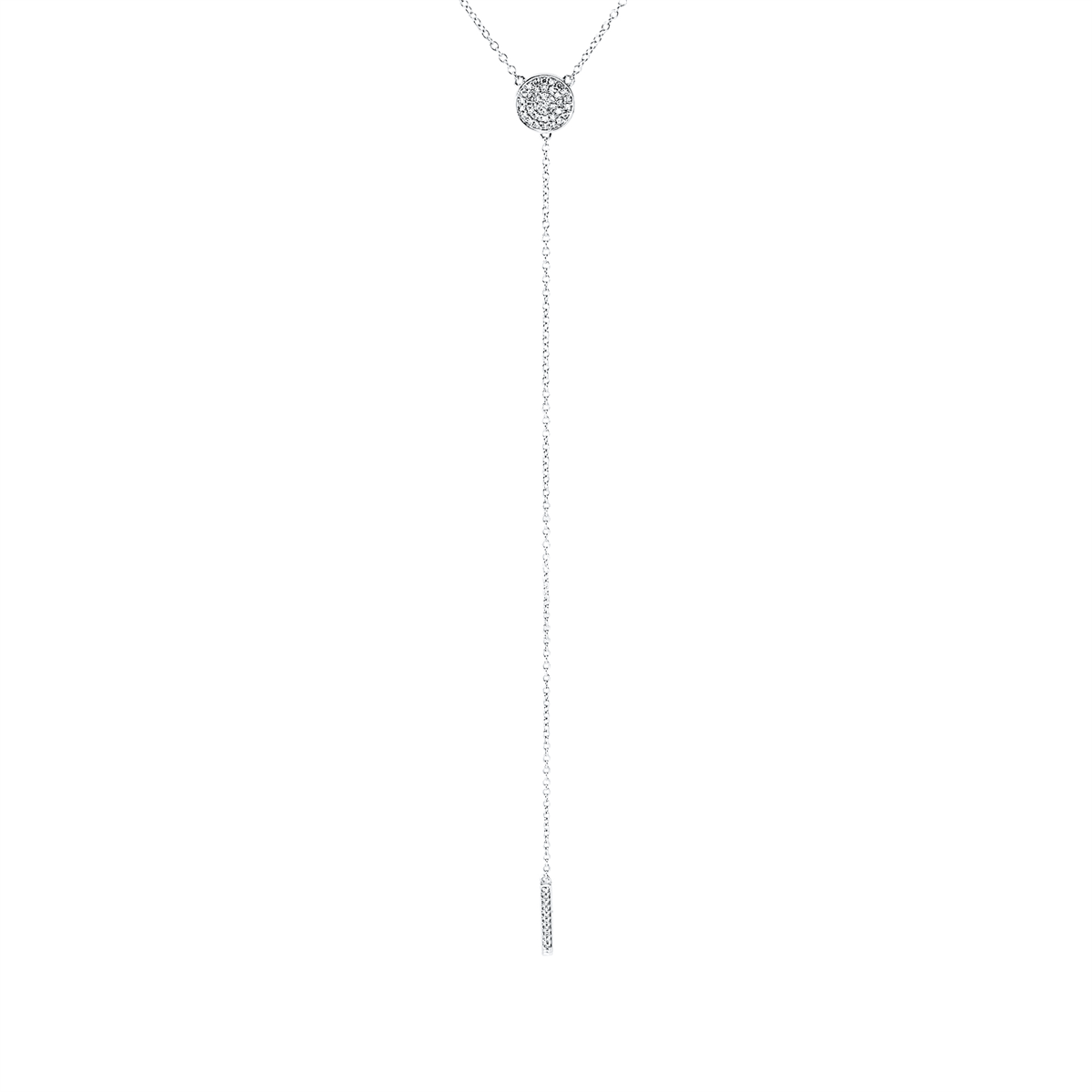 diamond single cut modern woman necklace in white gold