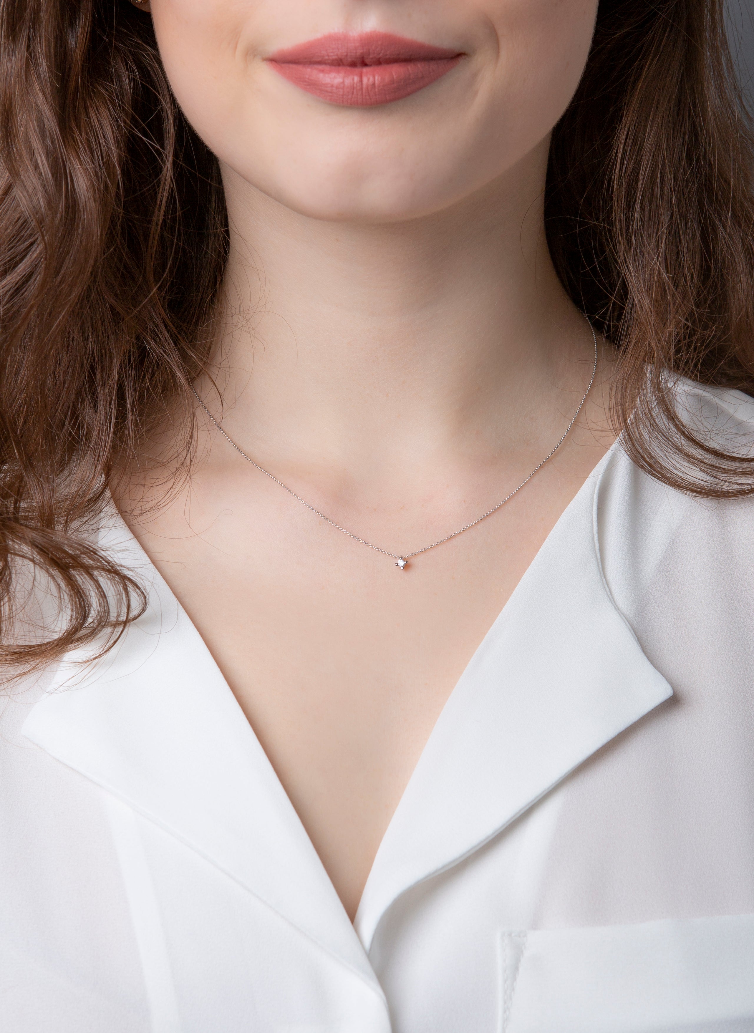 solitaire necklace - 4D268
