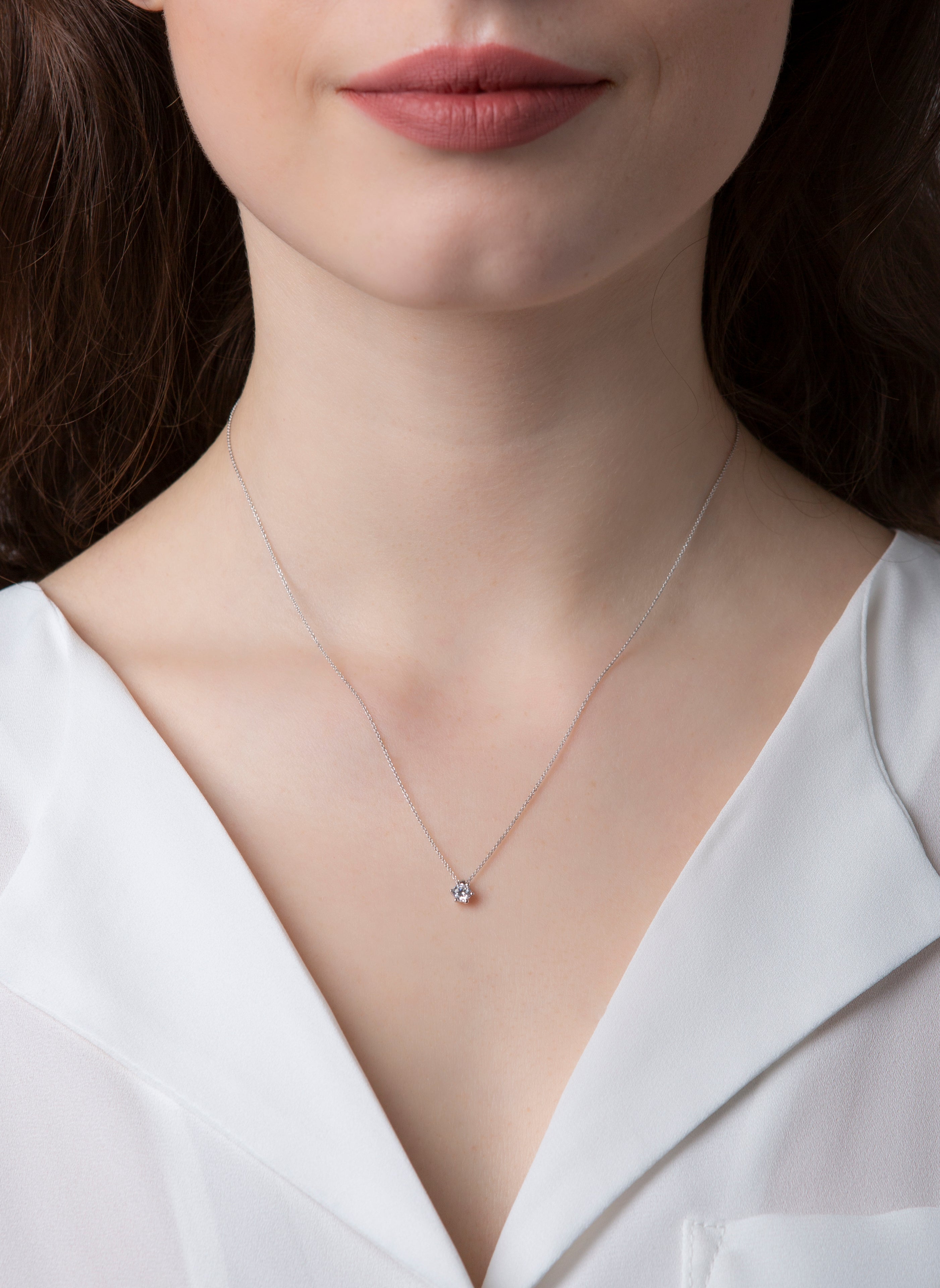 solitaire necklace - 4D280
