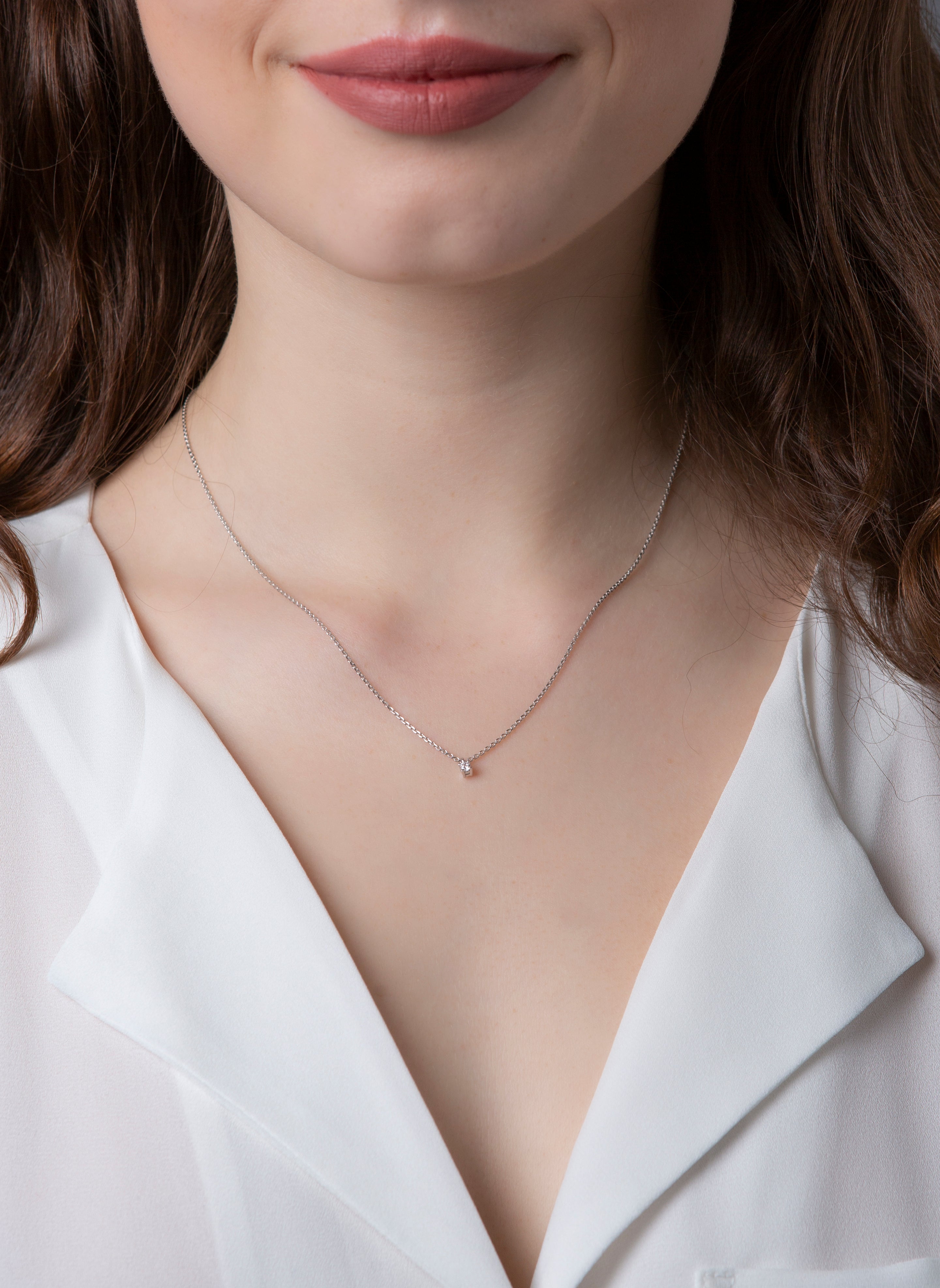 solitaire necklace - 4E910