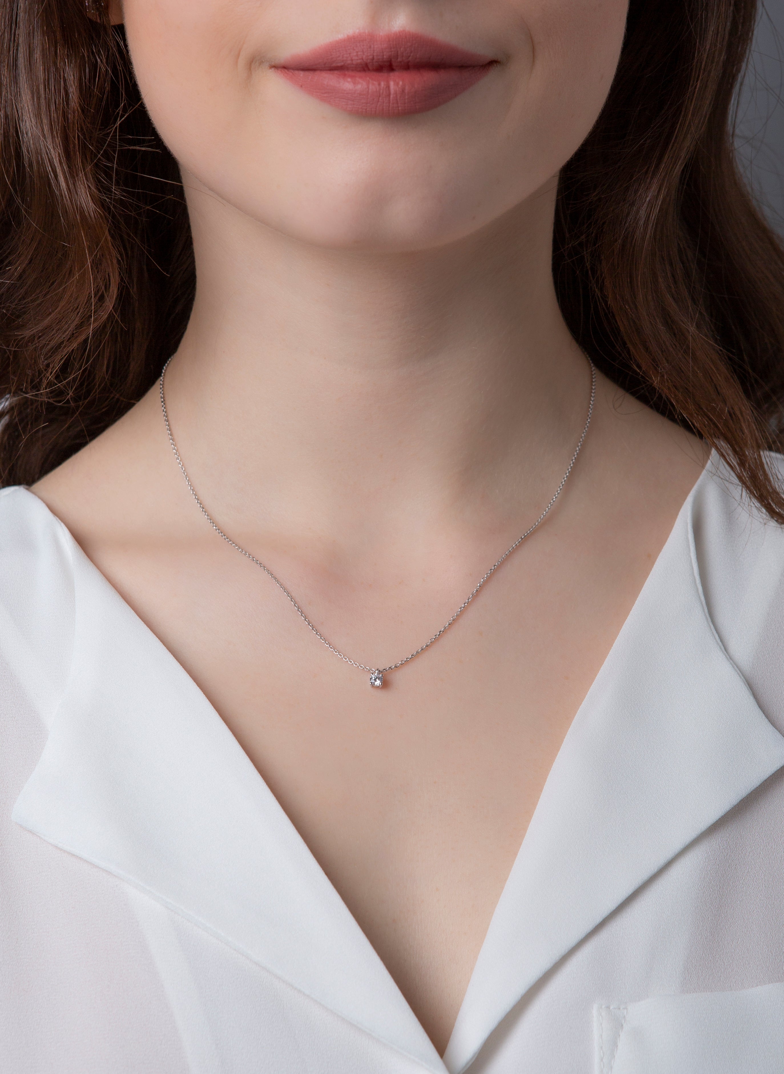 solitaire necklace - 4E912