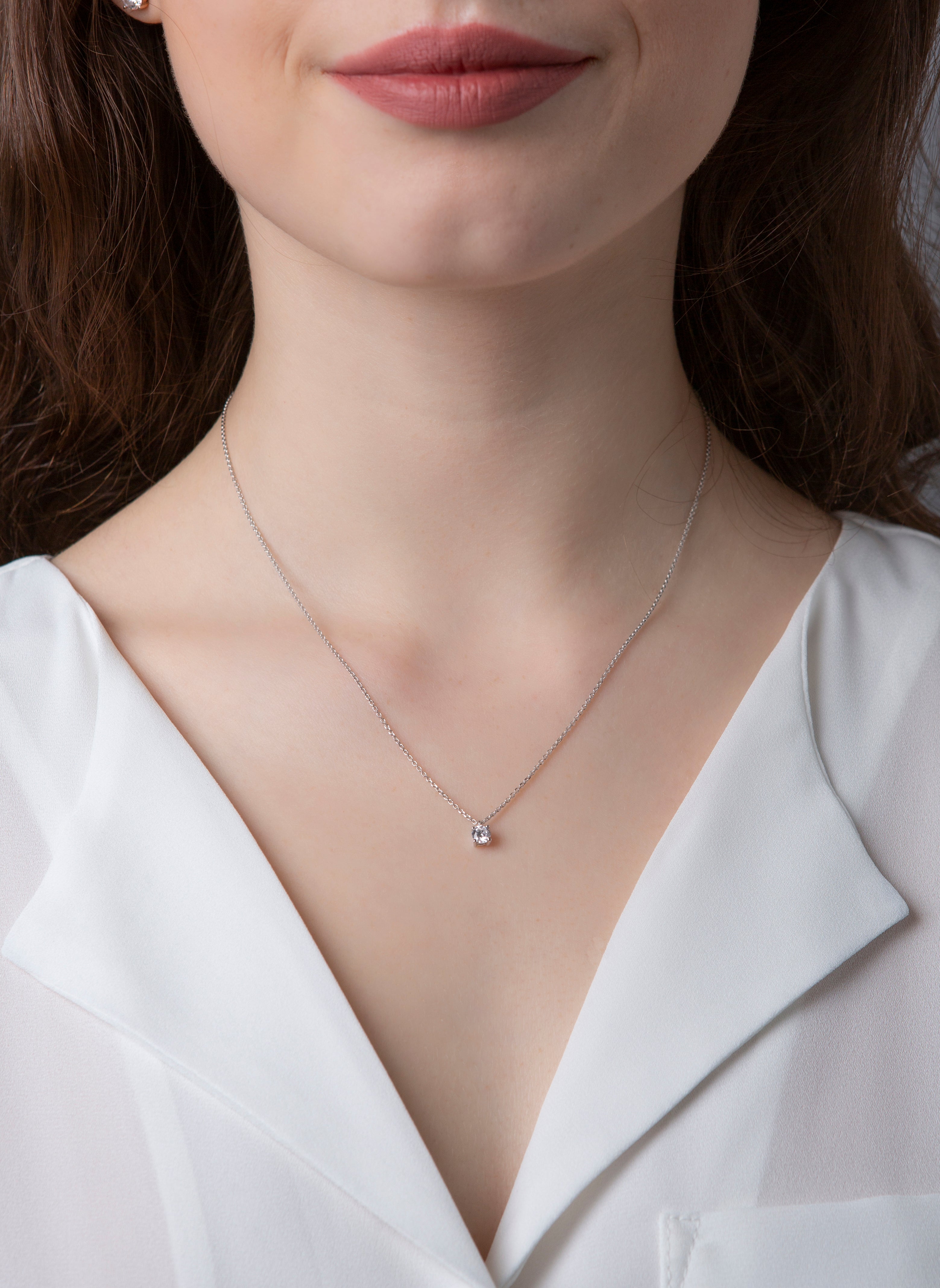 solitaire necklace - 4E914