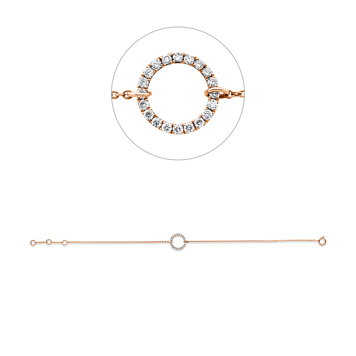 armband met meerdere stenen - 5A495