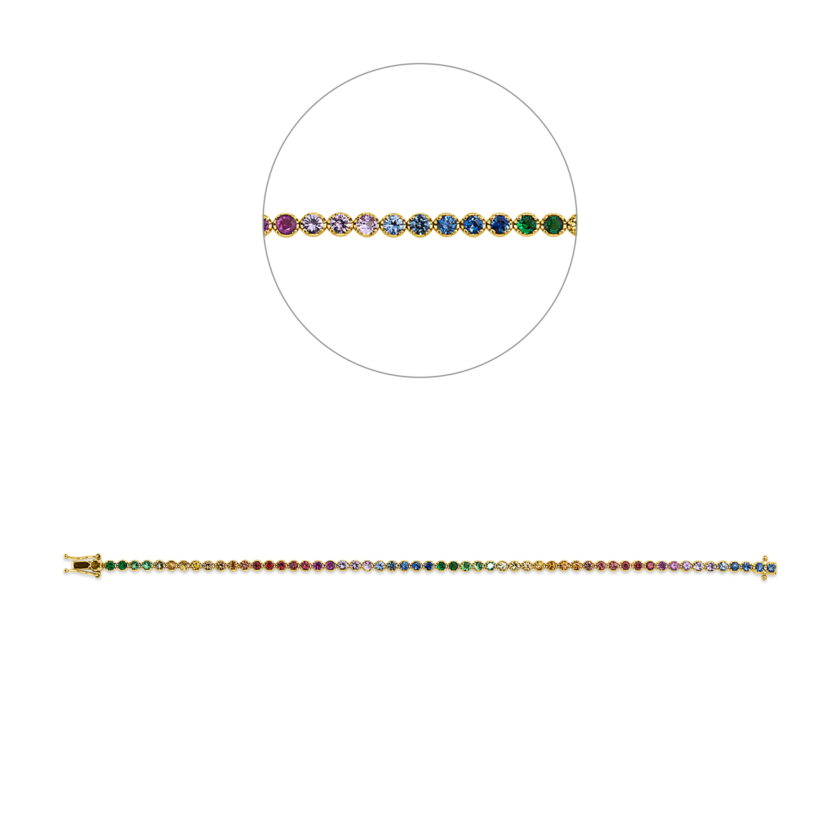 rainbow & multicolor bracelet - 5C735