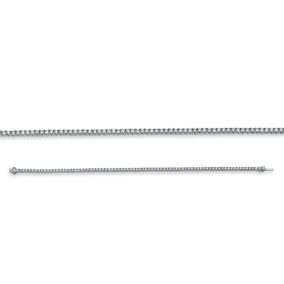 diamond full cut tennis bracelet bracelet in white gold