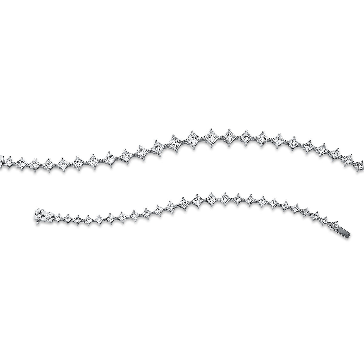 princess exclusive bracelet in white gold