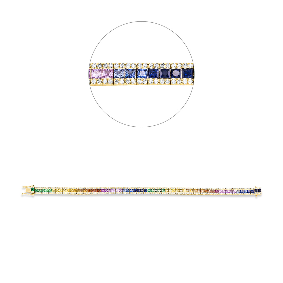 rainbow & multicolor bracelet - 5F206