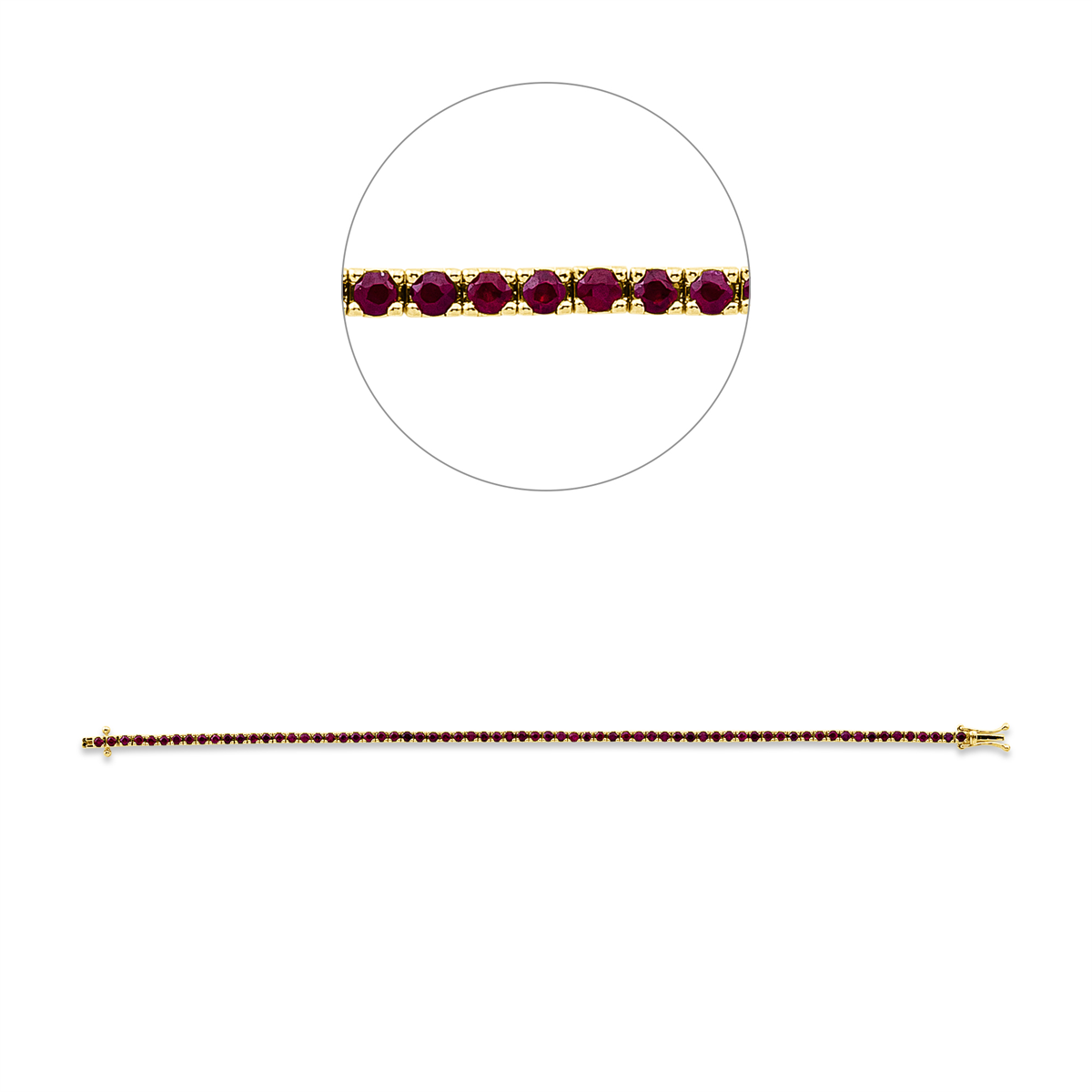 gekleurde stenen klassieke armband - 5F436