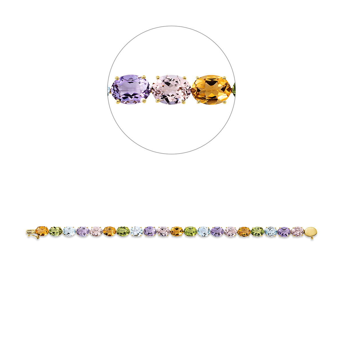 colored stone fashion bracelet - 5F647