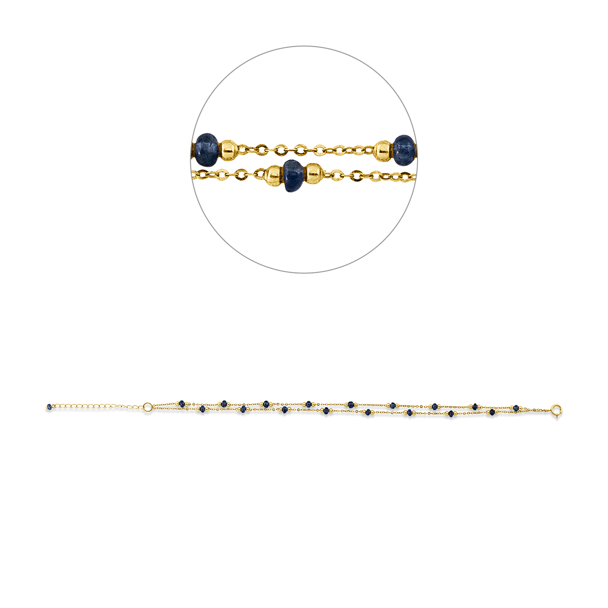 colored stone classic bracelet - 5F836