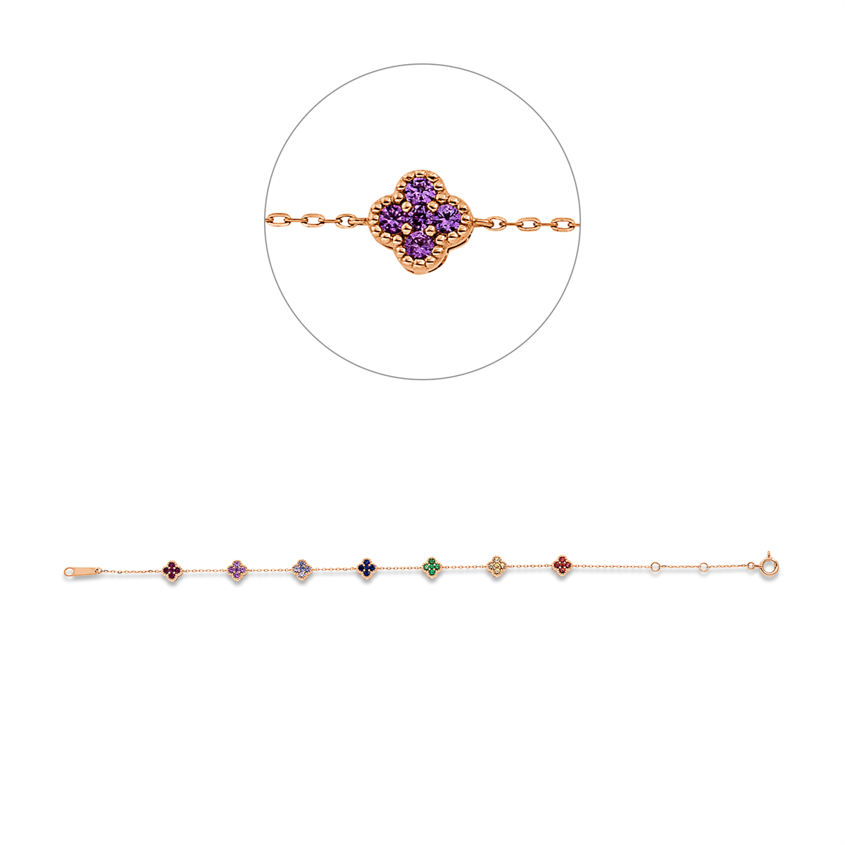 rainbow & multicolor bracelet - 5F884