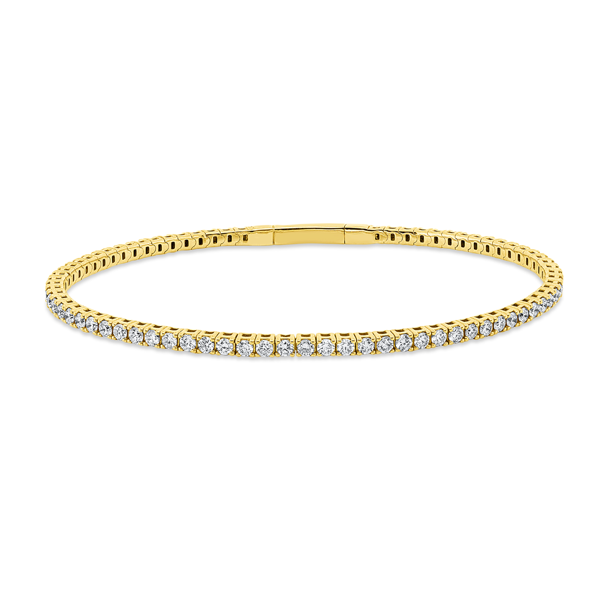 diamond full cut tennis bracelet bracelet in yellow gold