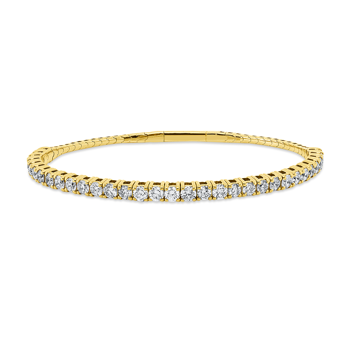 diamond full cut tennis bracelet bracelet in yellow gold