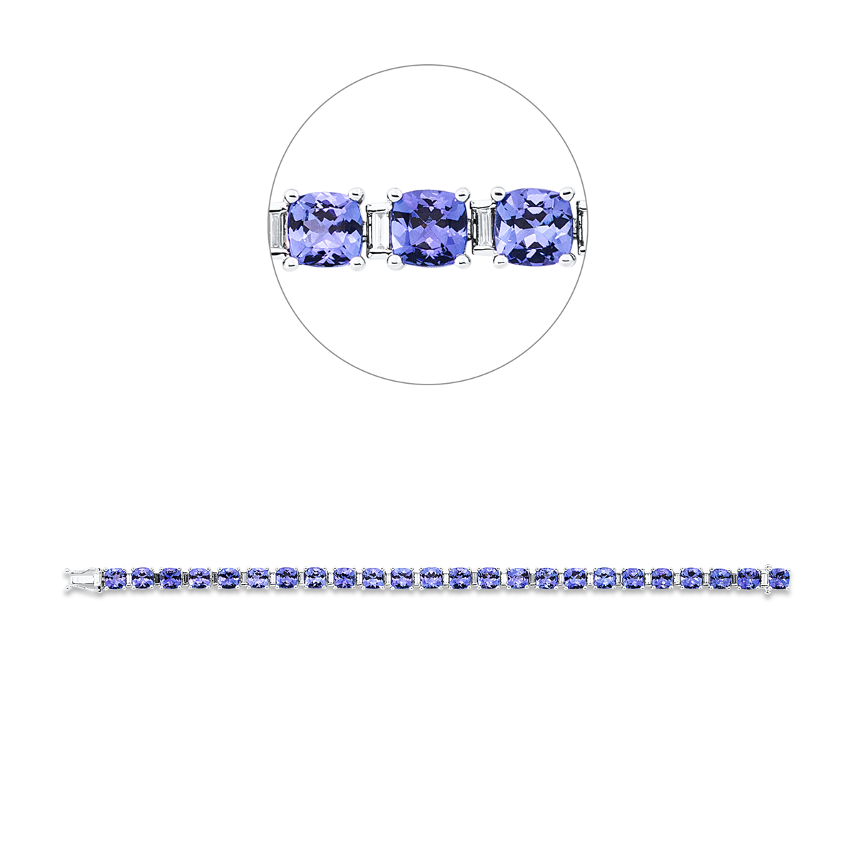 gekleurde stenen klassieke armband - 5G094