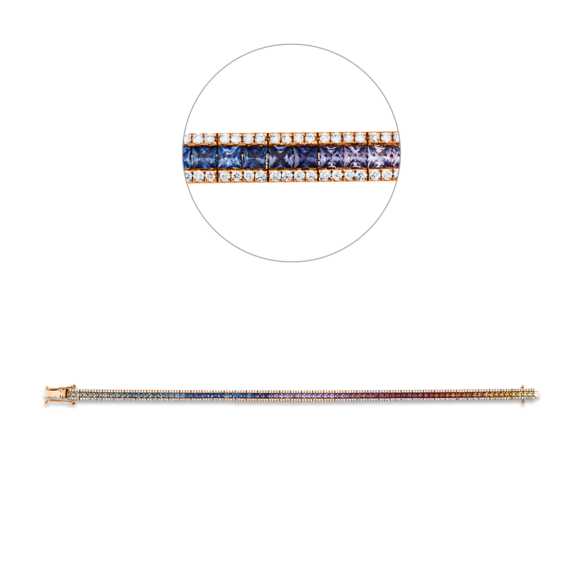 rainbow & multicolor bracelet - 5G263