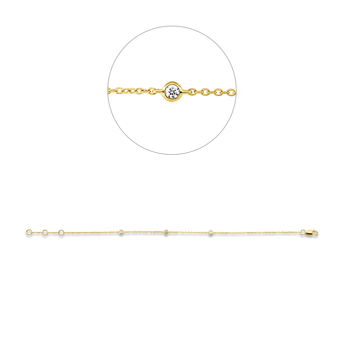 moderne damesarmband - 5G270