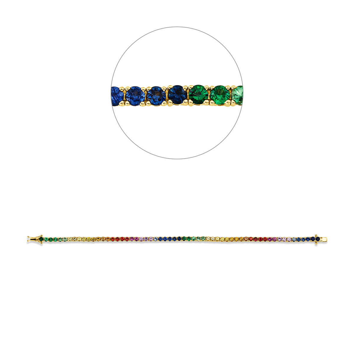 rainbow & multicolor bracelet - 5G299