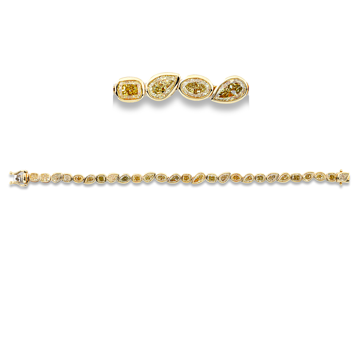 fancy colored diamond bracelet - 5G359