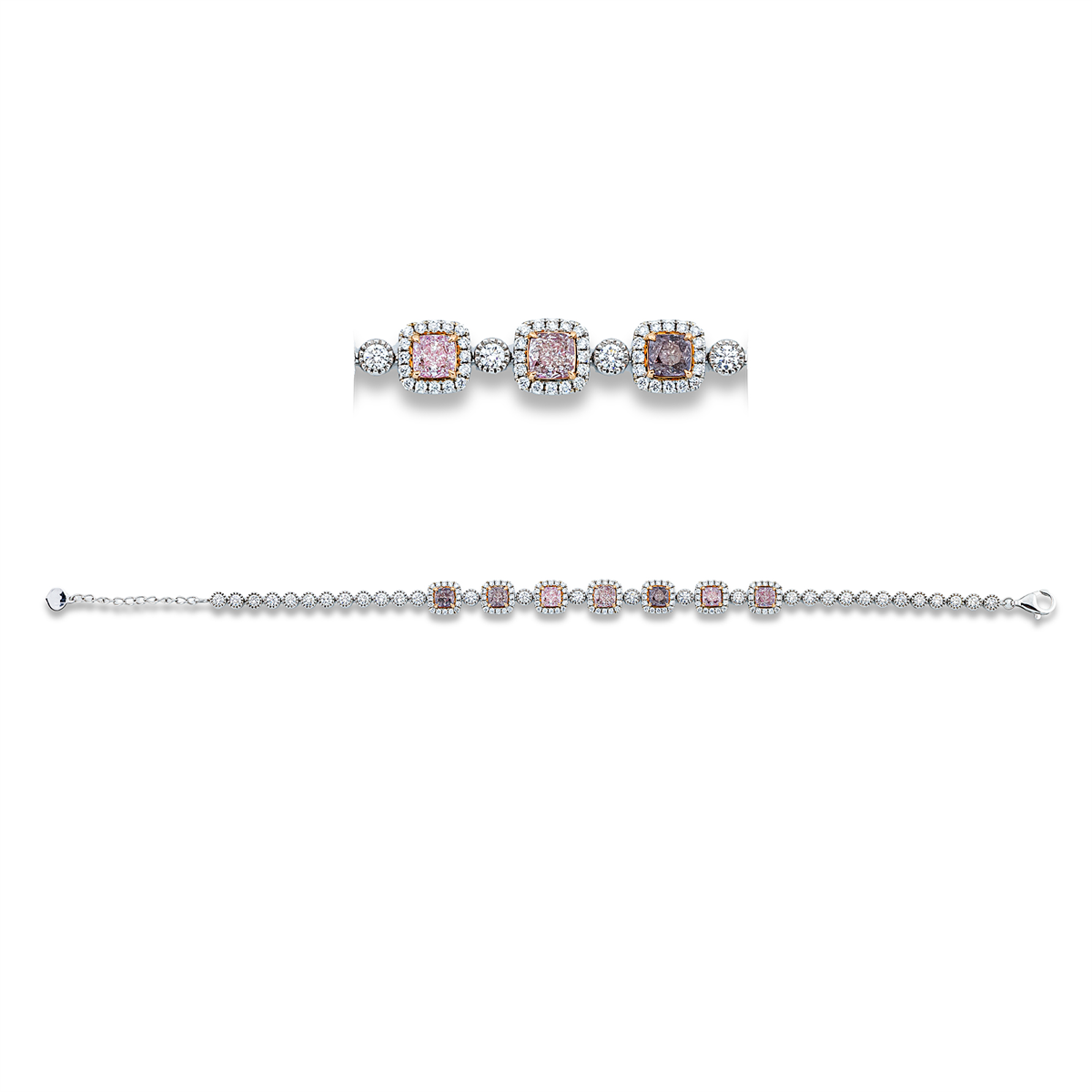 fancy colored diamond bracelet - 5G438