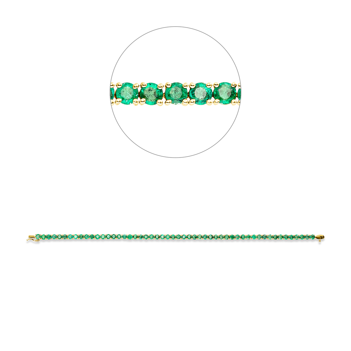colored stone classic bracelet - 5G452