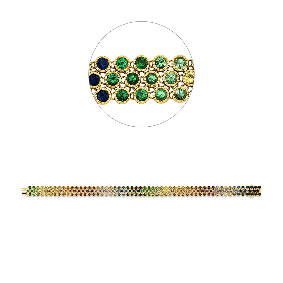 rainbow & multicolor bracelet - 5G556