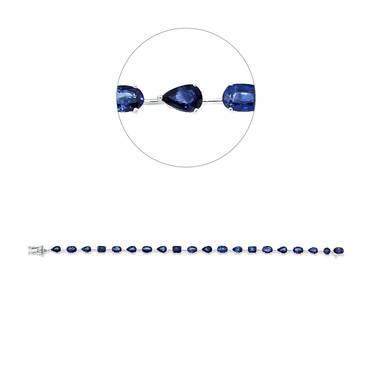 colored stone classic bracelet - 5G725