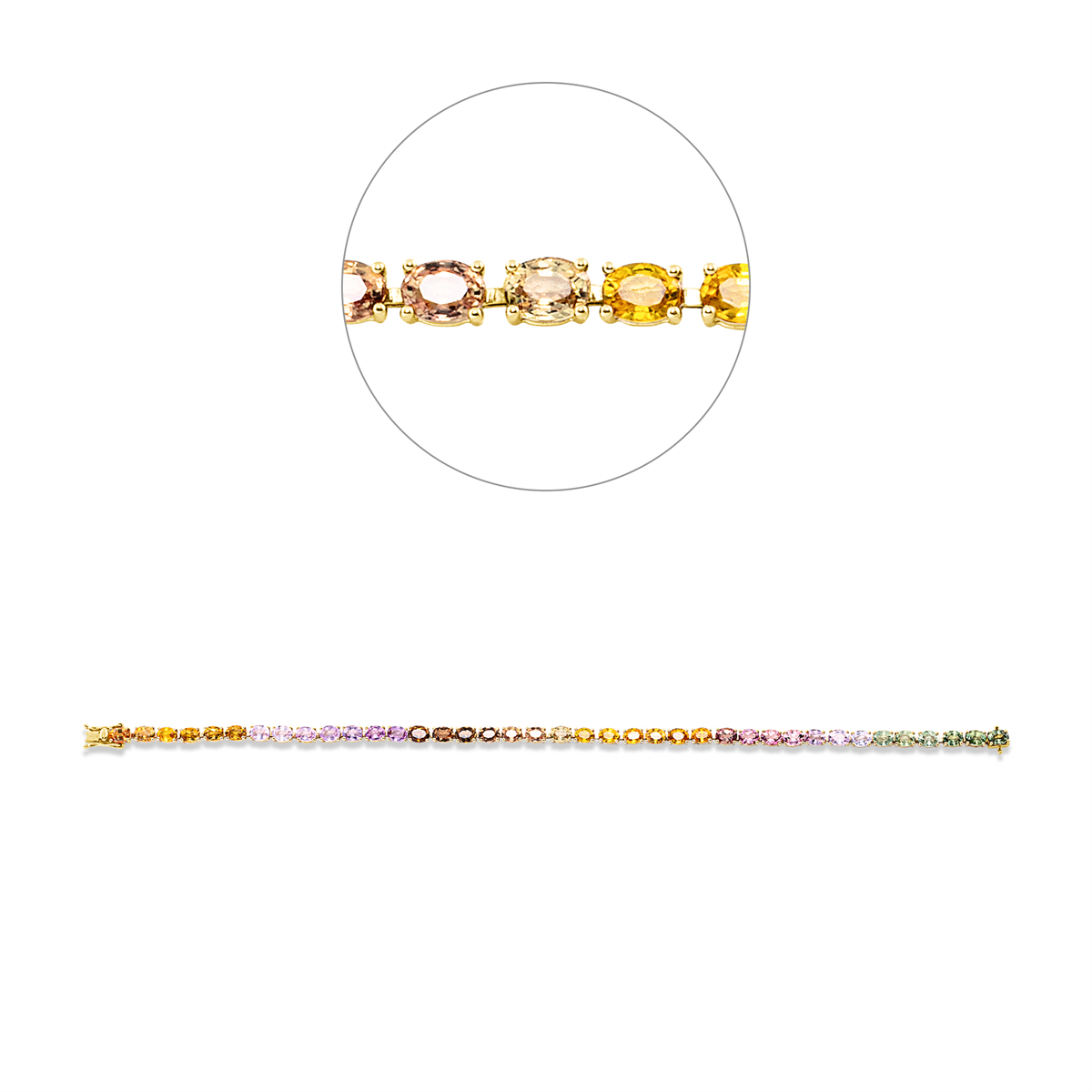 colored stone classic bracelet - 5G926