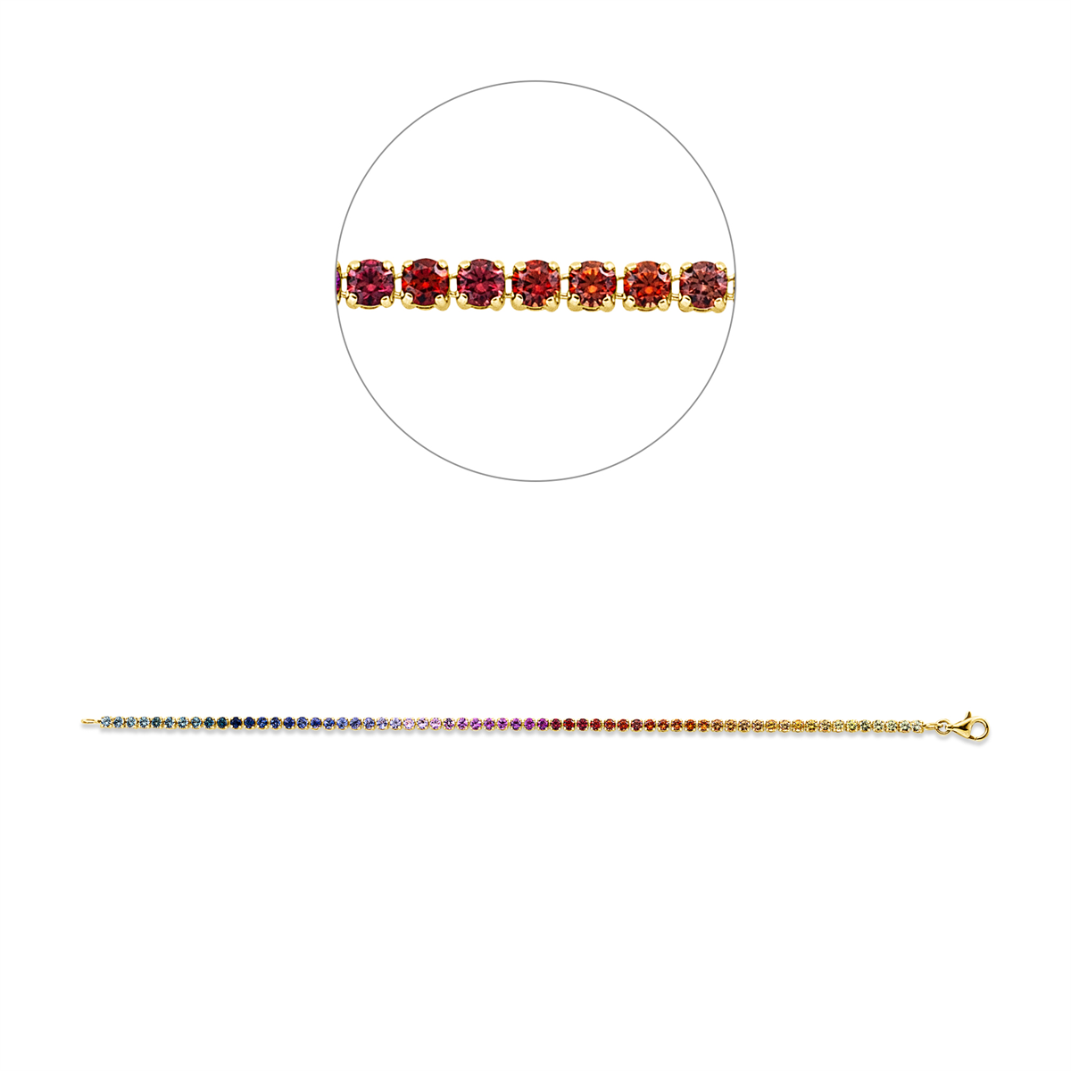 rainbow & multicolor bracelet - 5G974