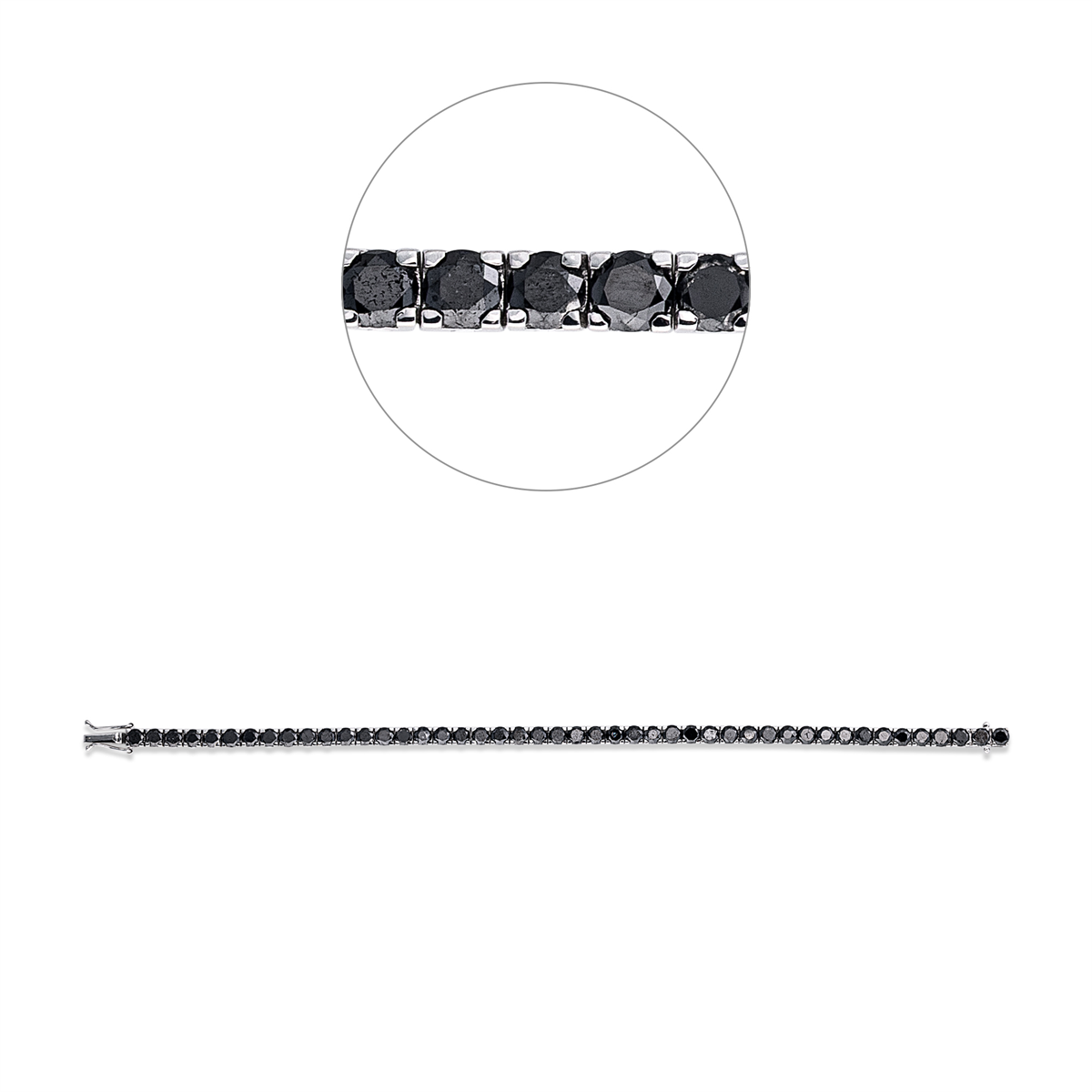 diamond full cut tennis bracelet bracelet in white gold