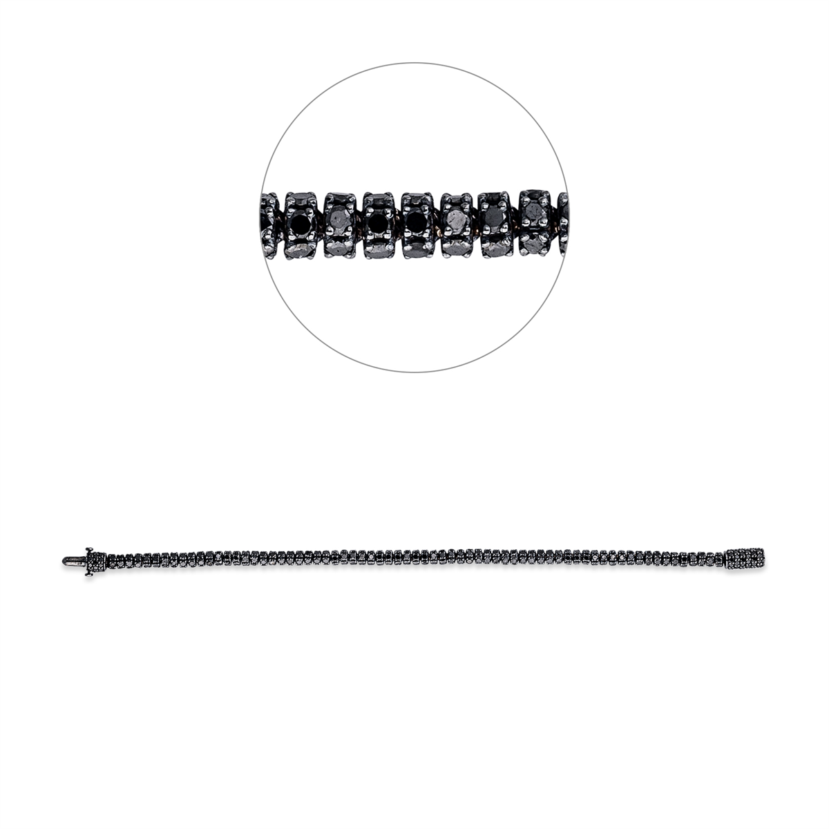 diamond full cut tennis bracelet bracelet in white gold