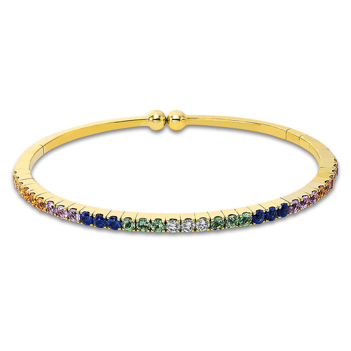 rainbow & multicolor bangle - 6A746