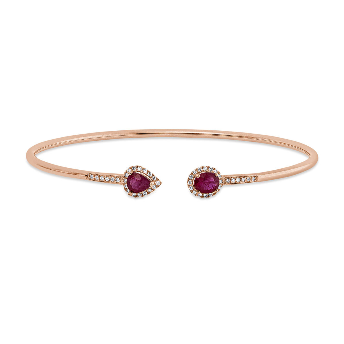colored stone classic bangle - 6B315