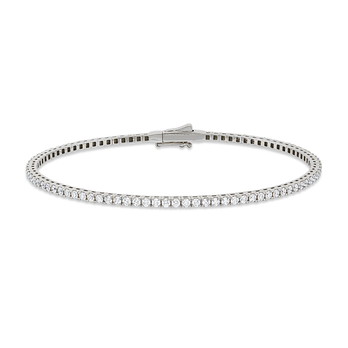 diamond full cut exclusive bangle in white gold