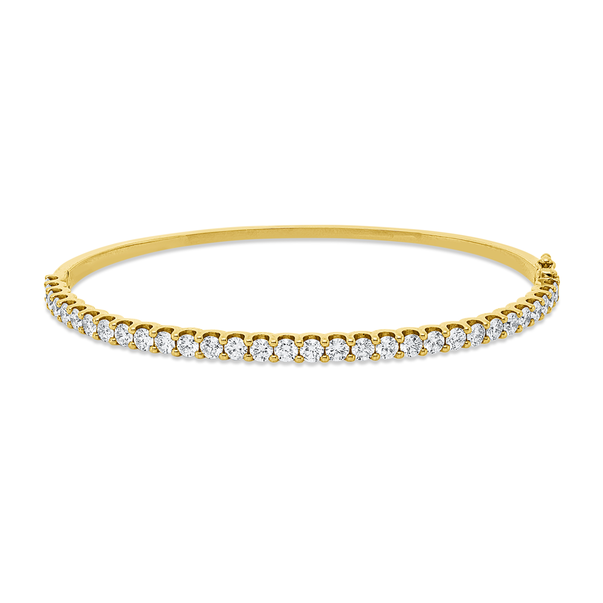 diamond full cut exclusive bangle in yellow gold