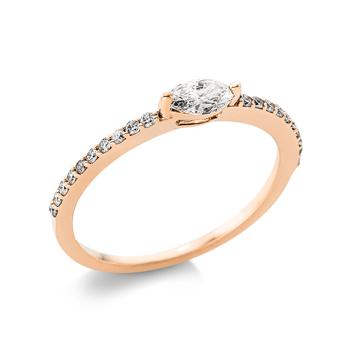 solitaire with accent stones ring - 1AL88
