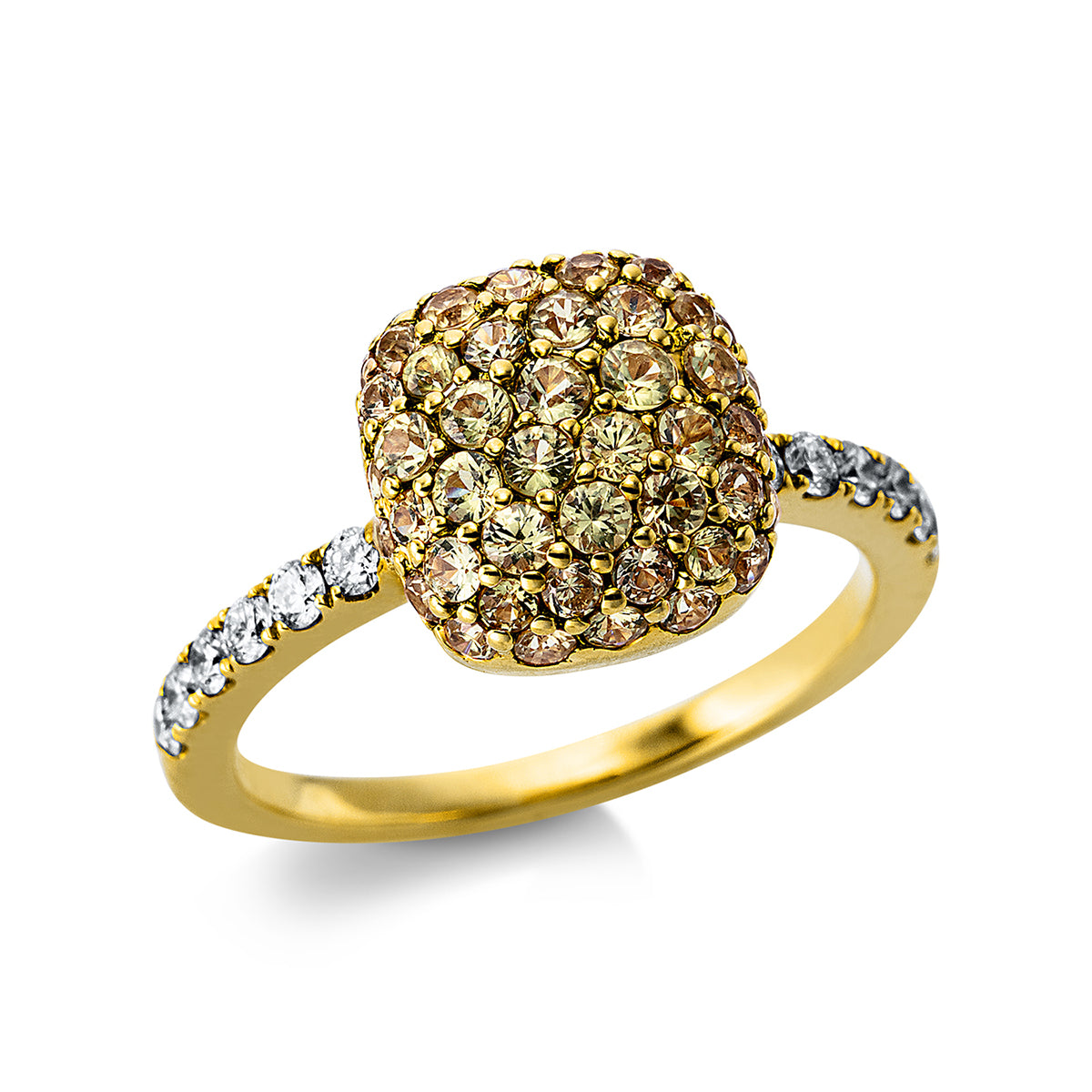 Klassieke ring met gekleurde steen - 1AX02