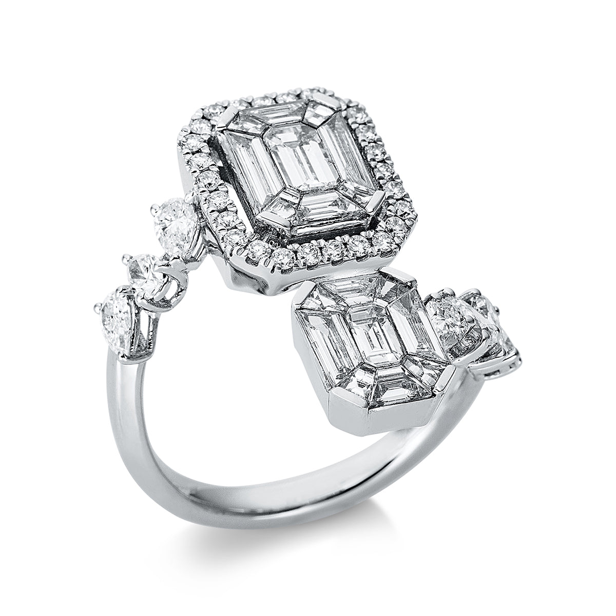 baguette illusion ring - 1BK88