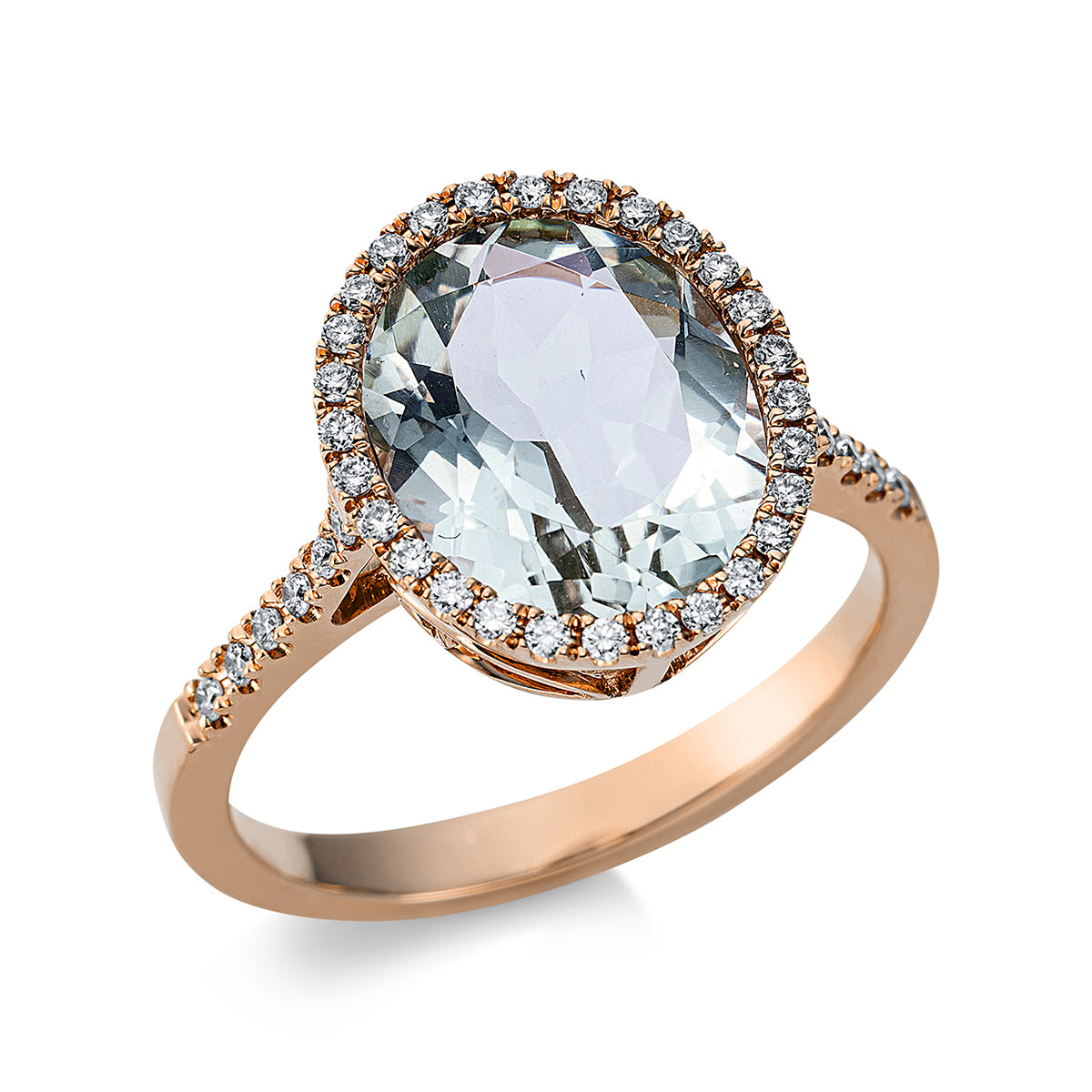 gekleurde stenen mode ring - 1CD82