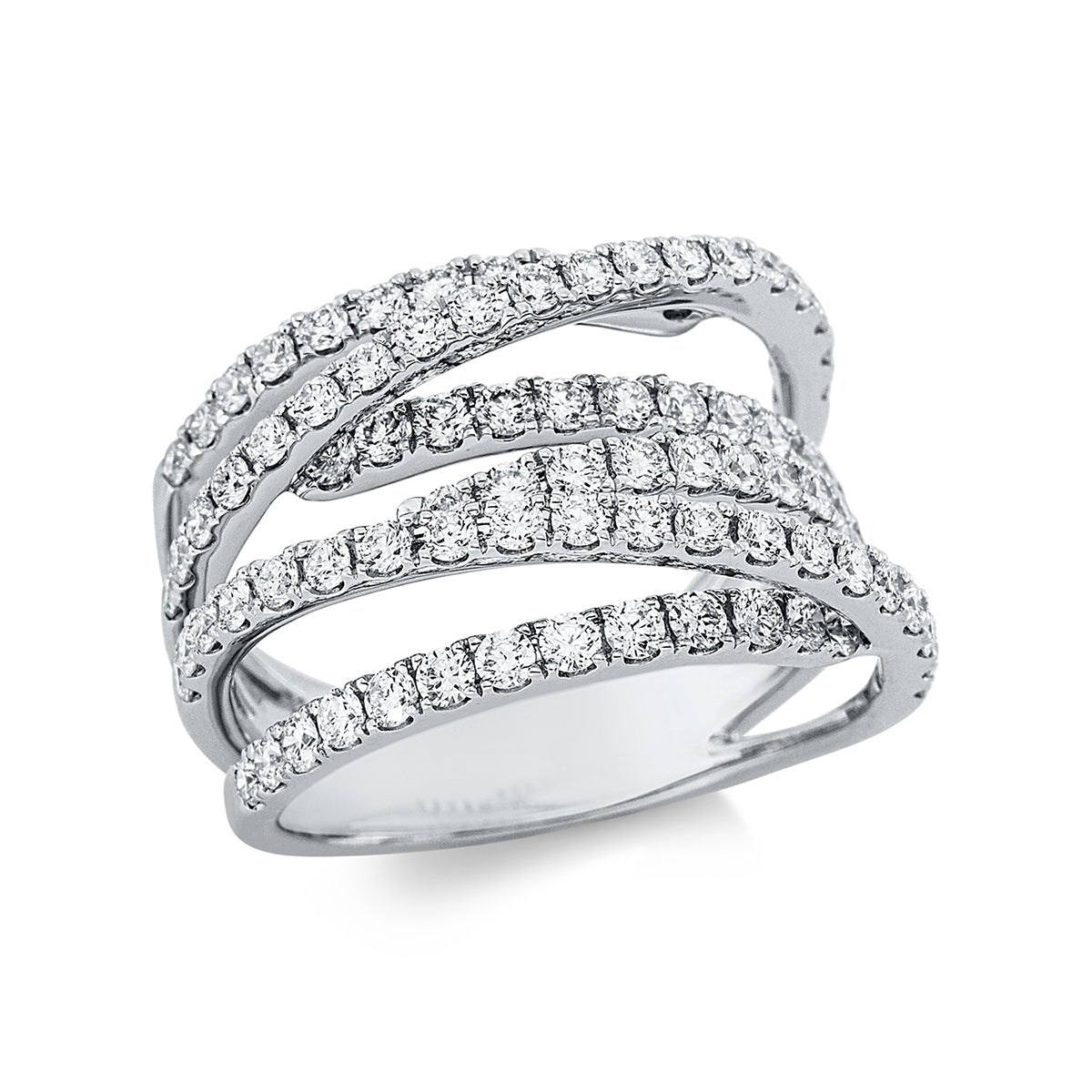 criss cross ring - 1CT86