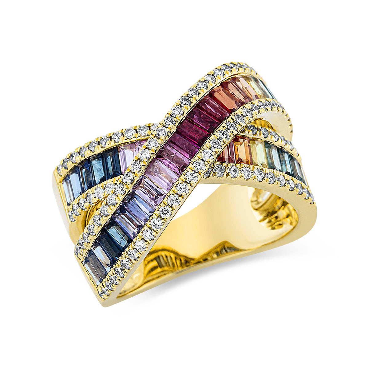 rainbow & multicolor ring - 1CV72