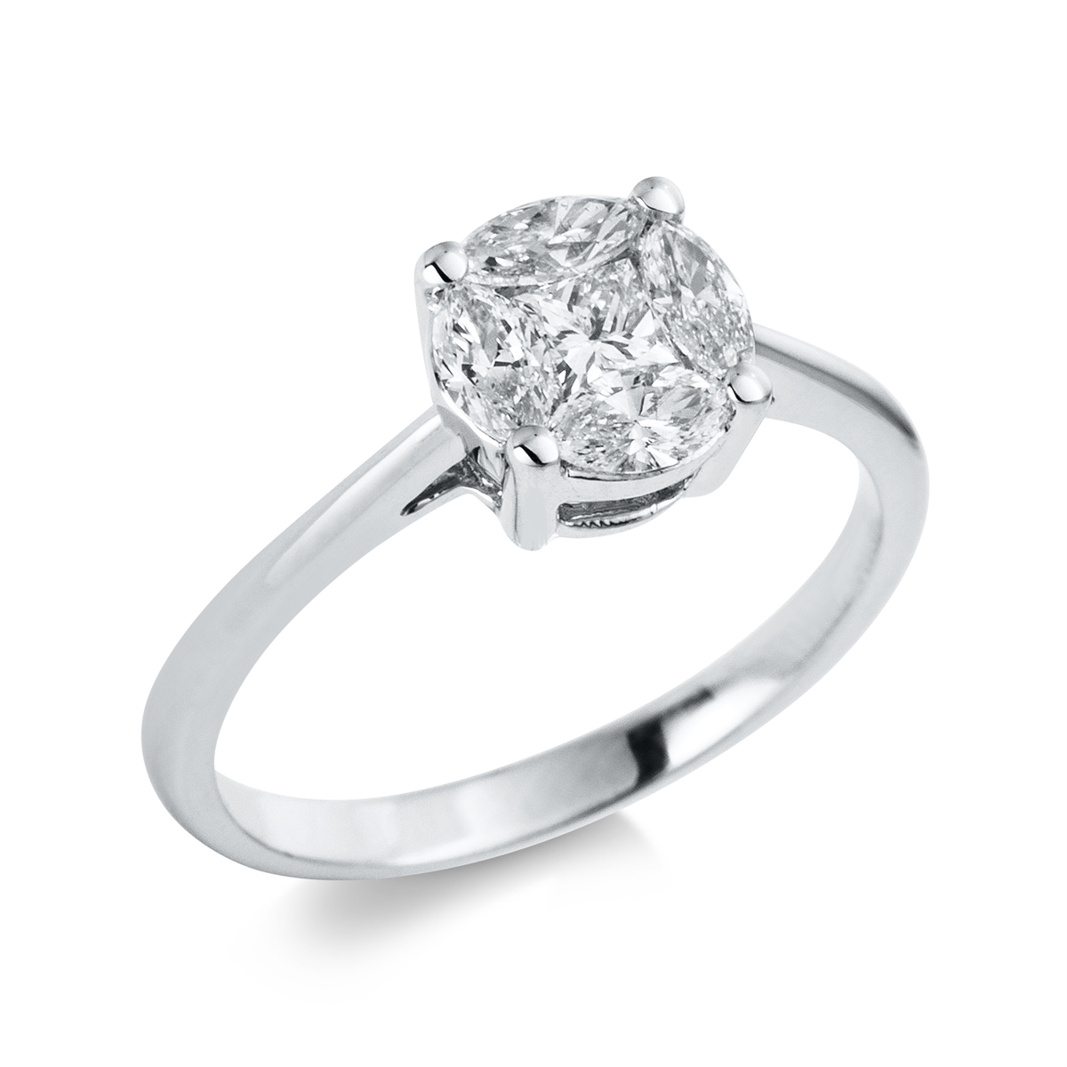 baguette illusie ring - 1D666