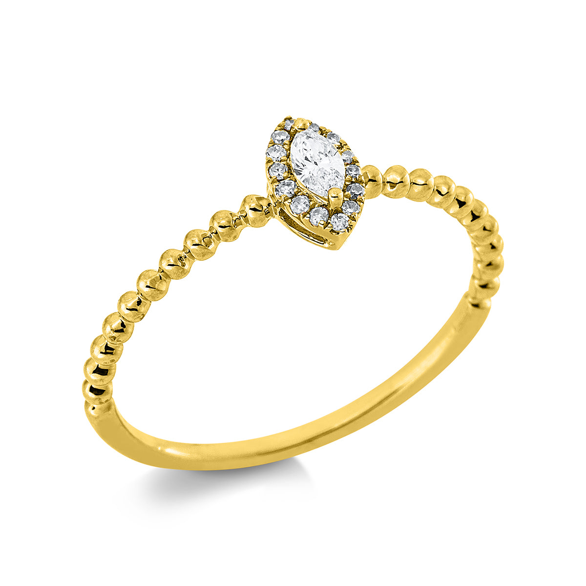 solitaire with accent stones ring - 1DB10