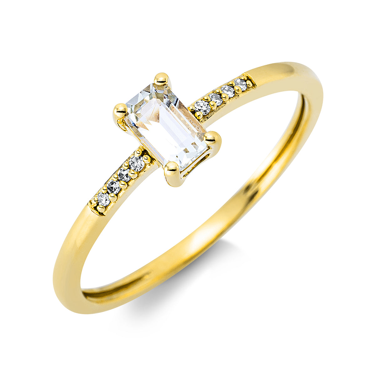 diamond single cut amethyst colored stone fashion ring in yellow gold