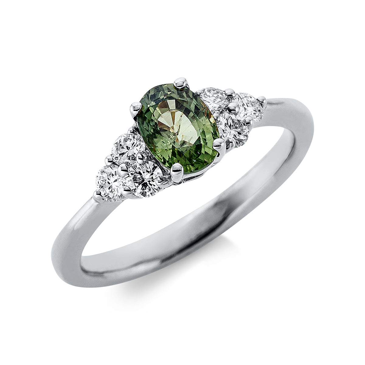 colored stone classic ring - 1DK23