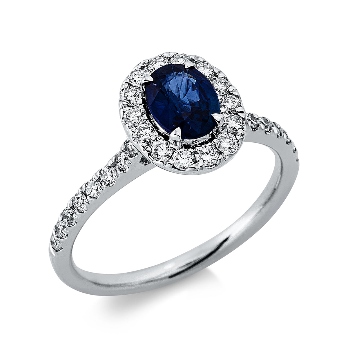 gekleurde steen klassieke ring - 1DK29