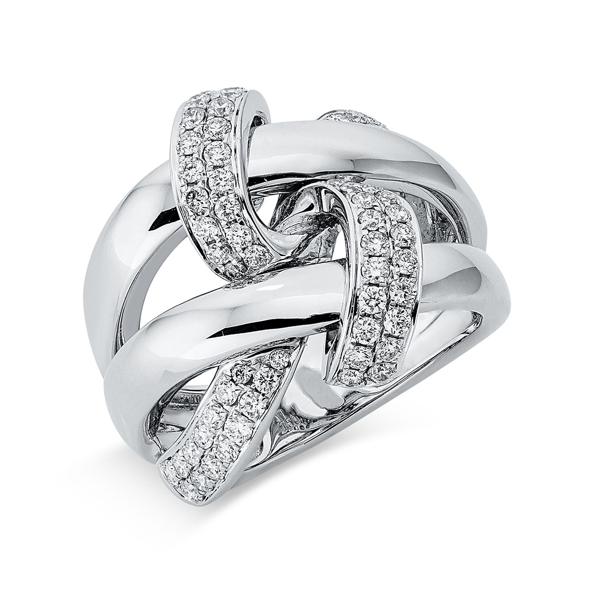 diamond full cut  exclusive ring in white gold