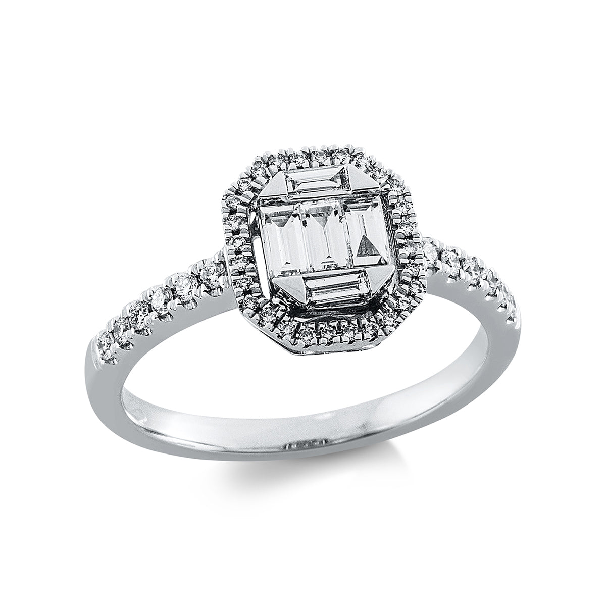 baguette illusion ring - 1DQ11