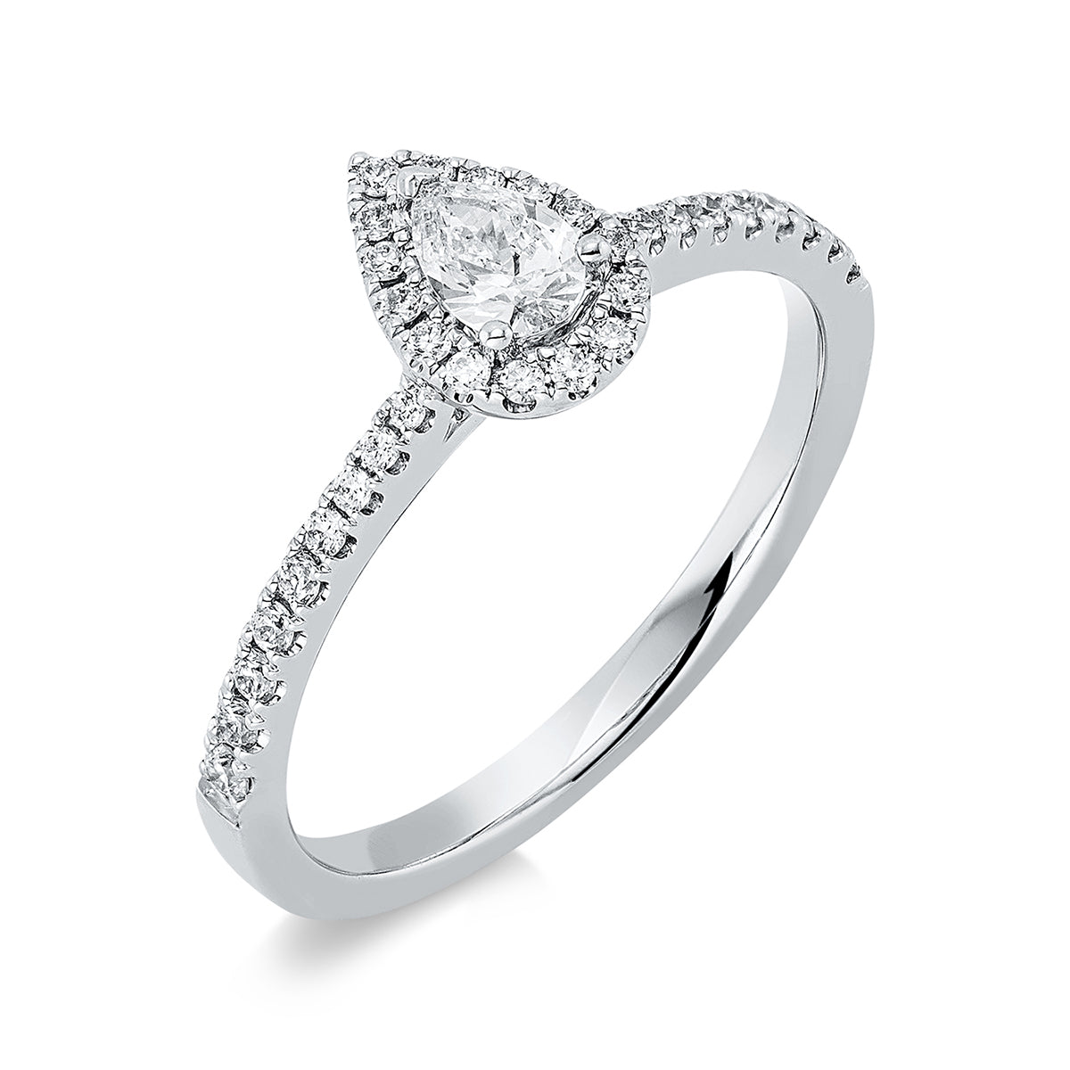 solitaire with accent stones ring - 1DQ75