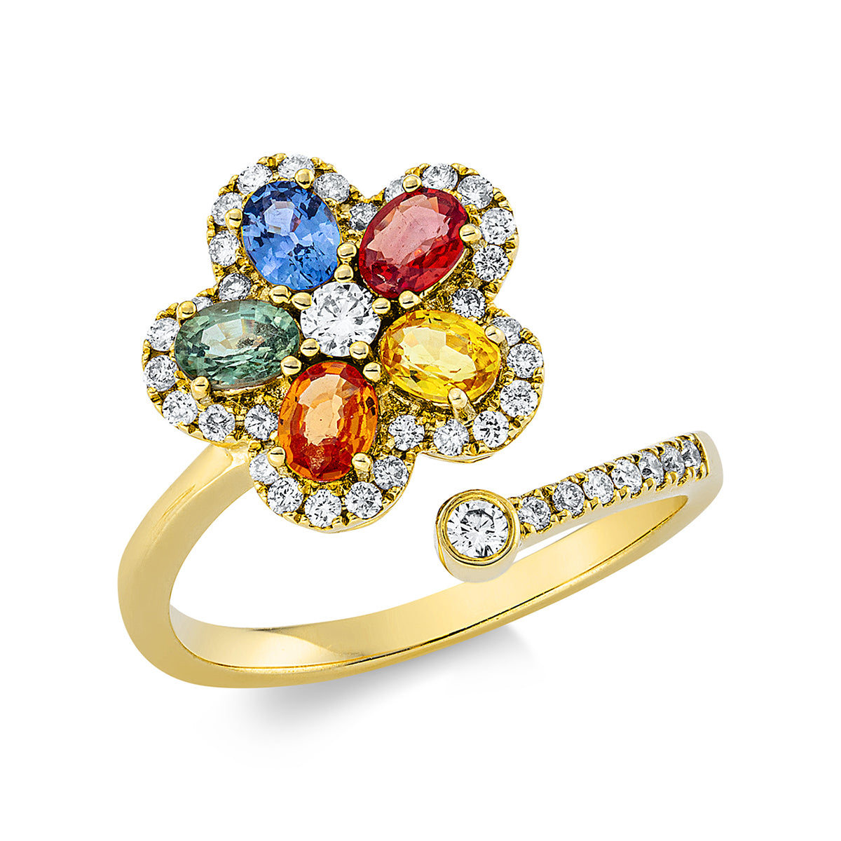 rainbow & multicolor ring - 1DR25