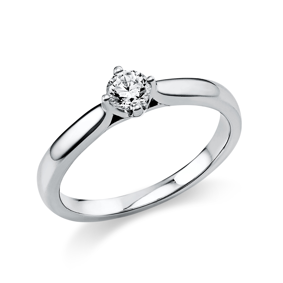diamond full cut  solitaire ring in platinum